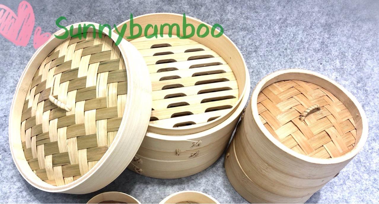 Factory direct sales, pure hand-woven bamboo steamer, Hong Kong-style dim sum steamer, pastry steamer rack Application Scenario
