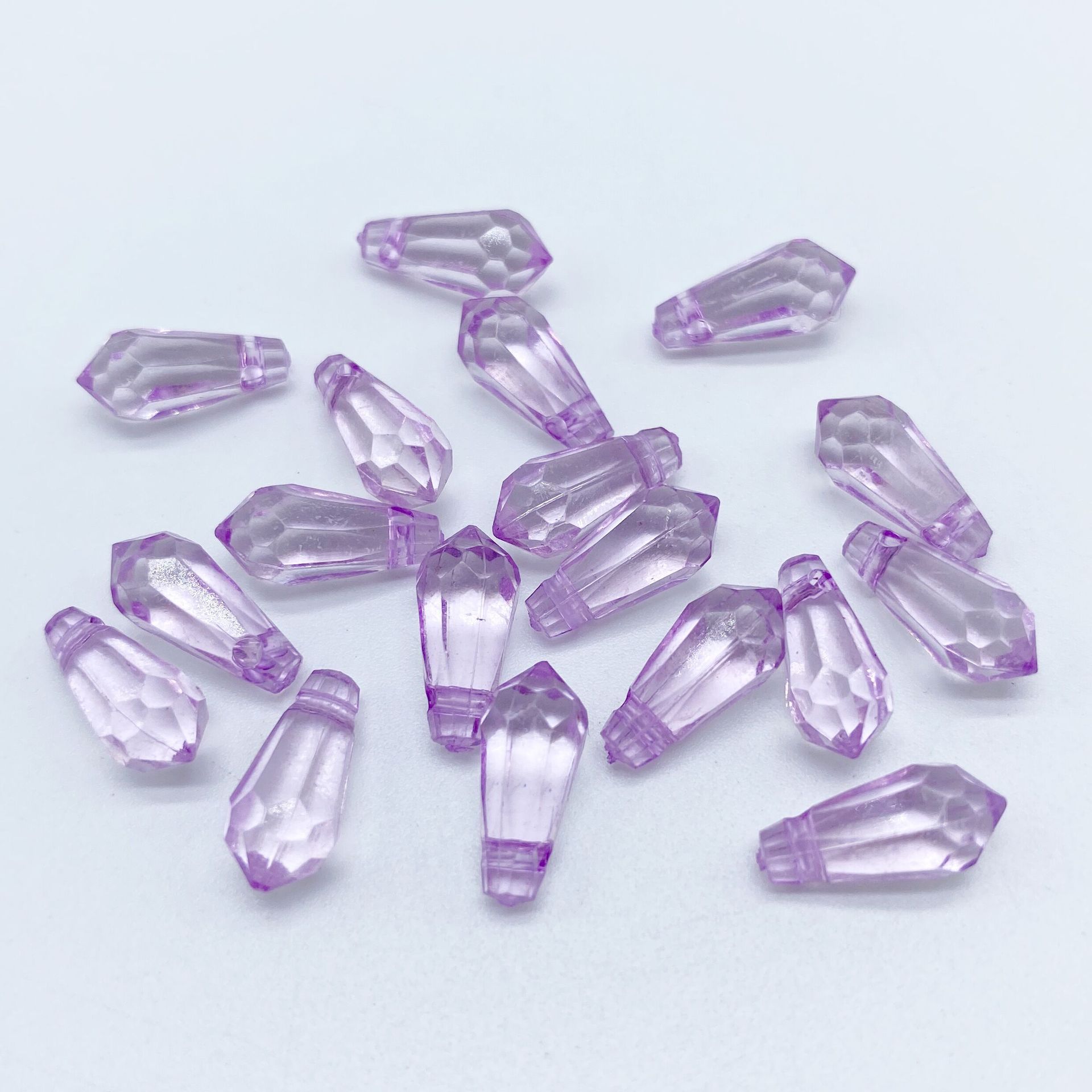 Two diy DIY hair accessories, hairpins and headwear beads with a hanging hole, featuring the same colorful transparent water drop beads as the popular ones undefined