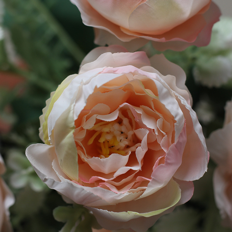Silk fabric peony artificial flower handles, door knocker decorative flowers, silk flower artificial flowers, wall decorations, hanging decorations, Amazon supply Application Scenario