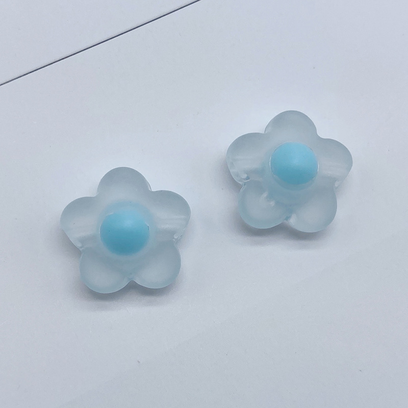 简约清新通孔磨砂蛋黄珠 diy儿童发饰制作橡皮筋配饰亚克力饰品详情图20