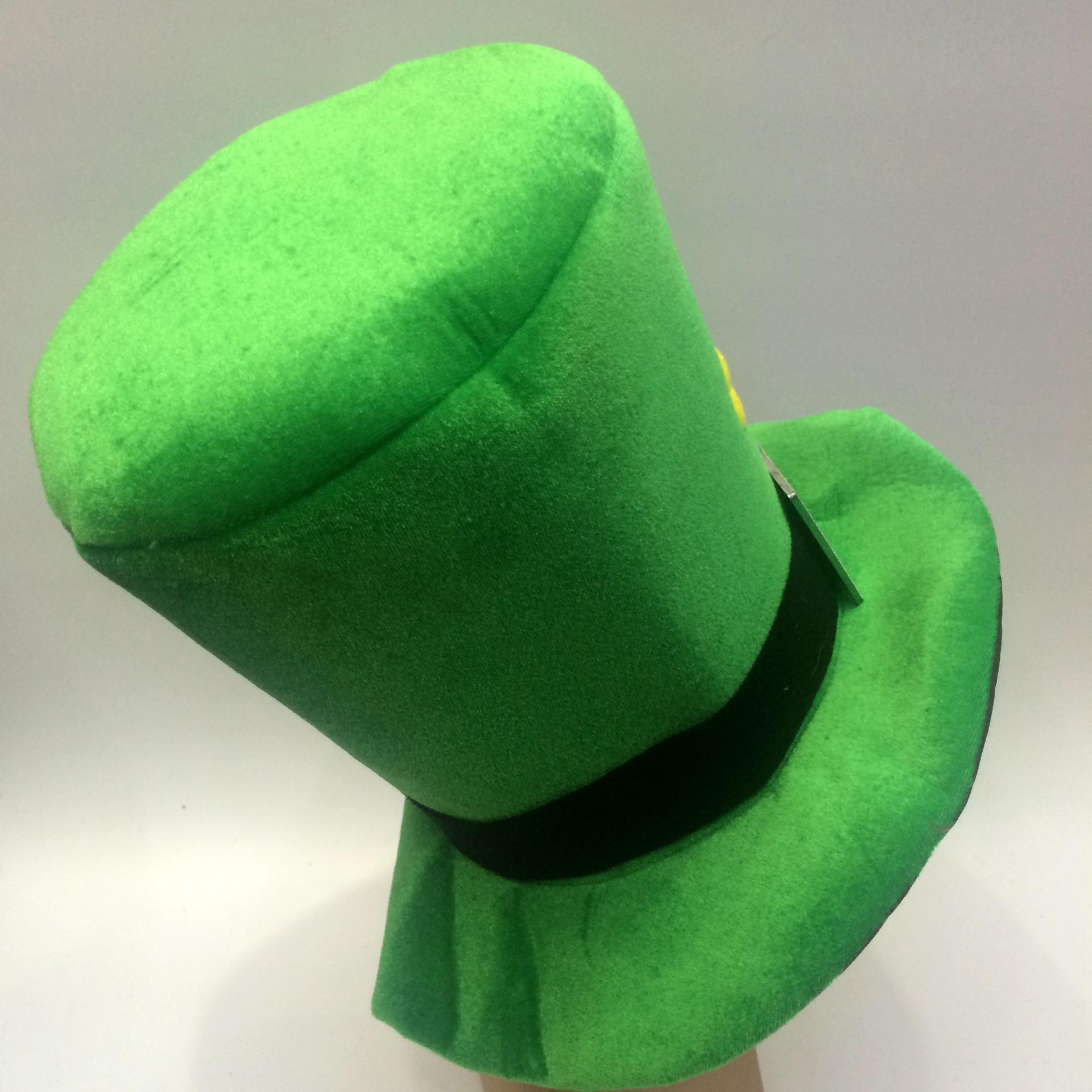 Irish Day green tall hats, green festival celebration joy soft Lincoln tall hats, custom-made various export hats Specification image