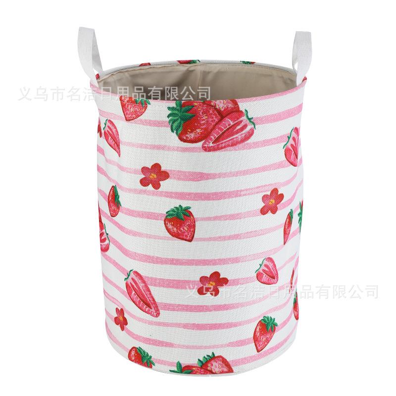 Full-color printed cartoon polyester-cotton thickened laundry bucket, laundry basket, dirty clothes basket, storage basket, sundries basket. Customized according to samples from the manufacturer Item Picture