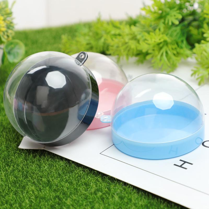 创意半圆塑料透明喜糖礼盒糖果盒婚礼伴手礼宝宝生日礼盒个性diy细节图