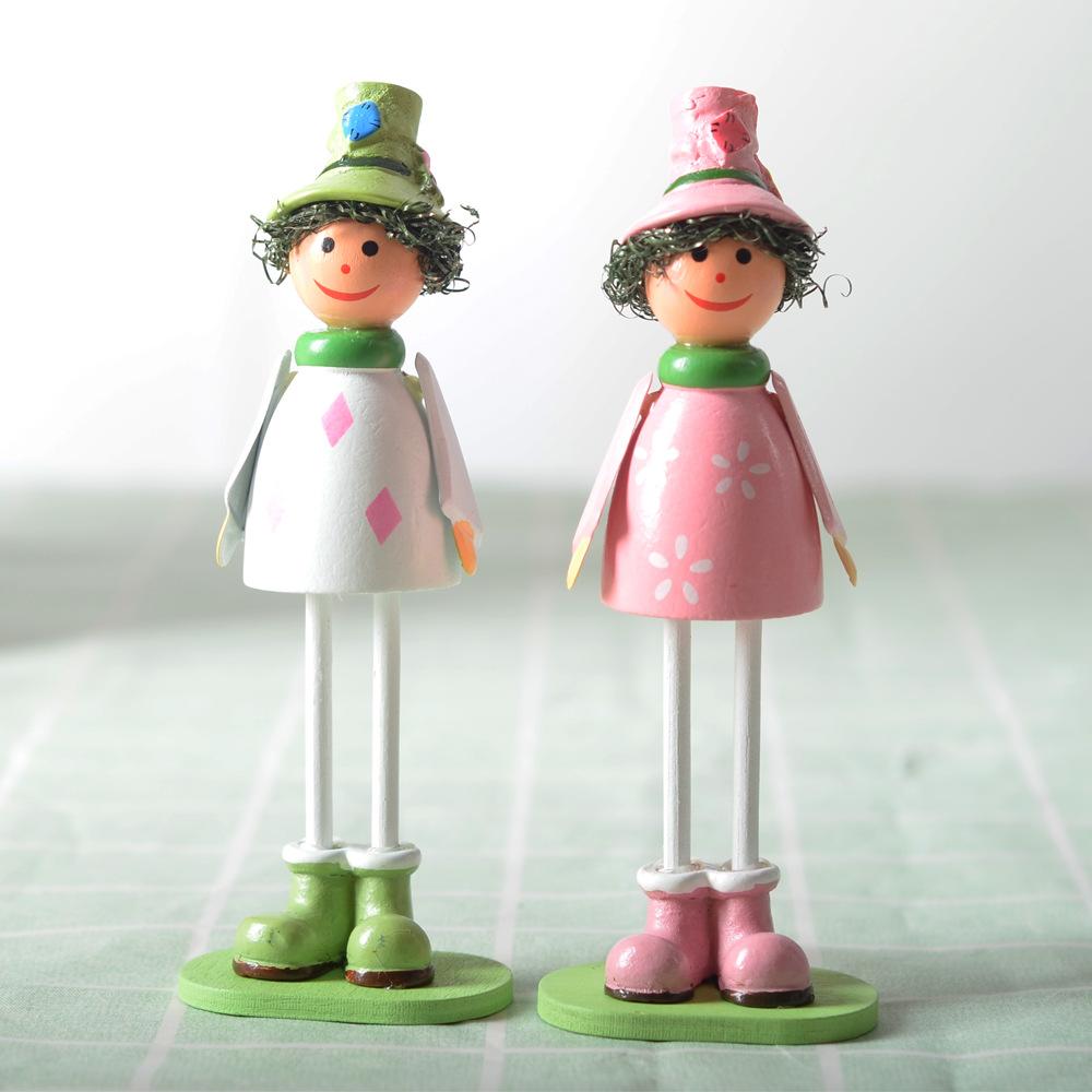 Cross-border stock wooden cartoon pendant doll series Wooden dolls Wooden crafts creative home decoration