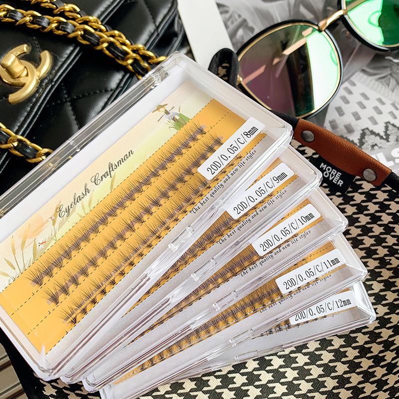 0.05草人20根假睫毛热熔朵毛eyelash单簇种植眼睫毛自然嫁接睫毛产品图