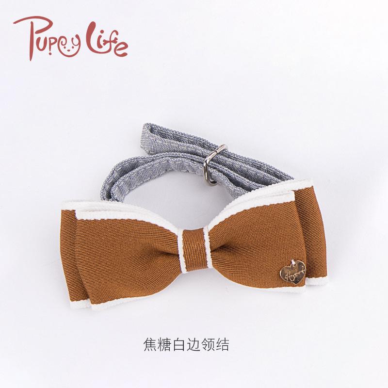 Wholesale of adjustable butterfly bow ties for cats, two-color combination, cute dog collars and dog neck rings, one-piece consignment undefined