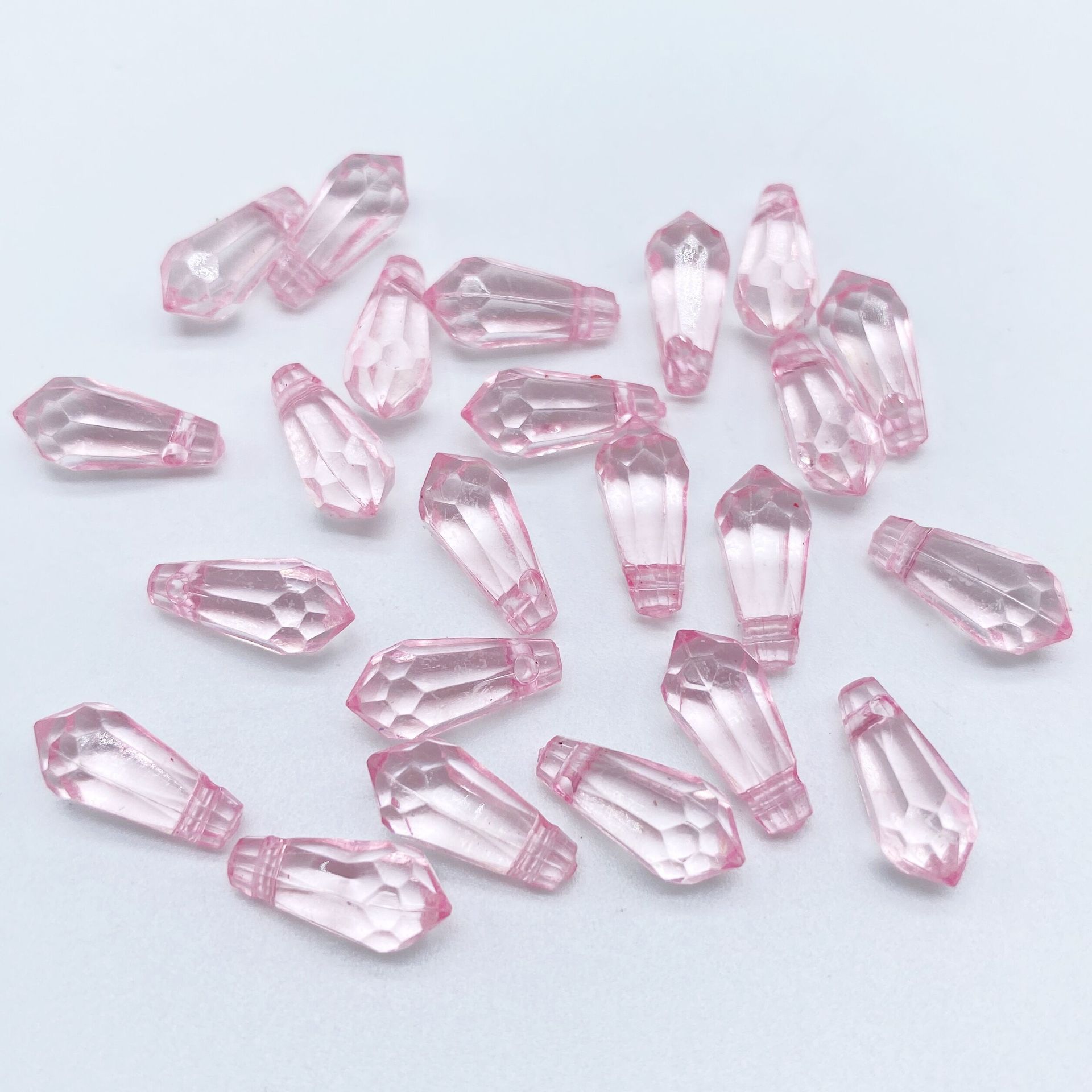 Two diy DIY hair accessories, hairpins and headwear beads with a hanging hole, featuring the same colorful transparent water drop beads as the popular ones undefined