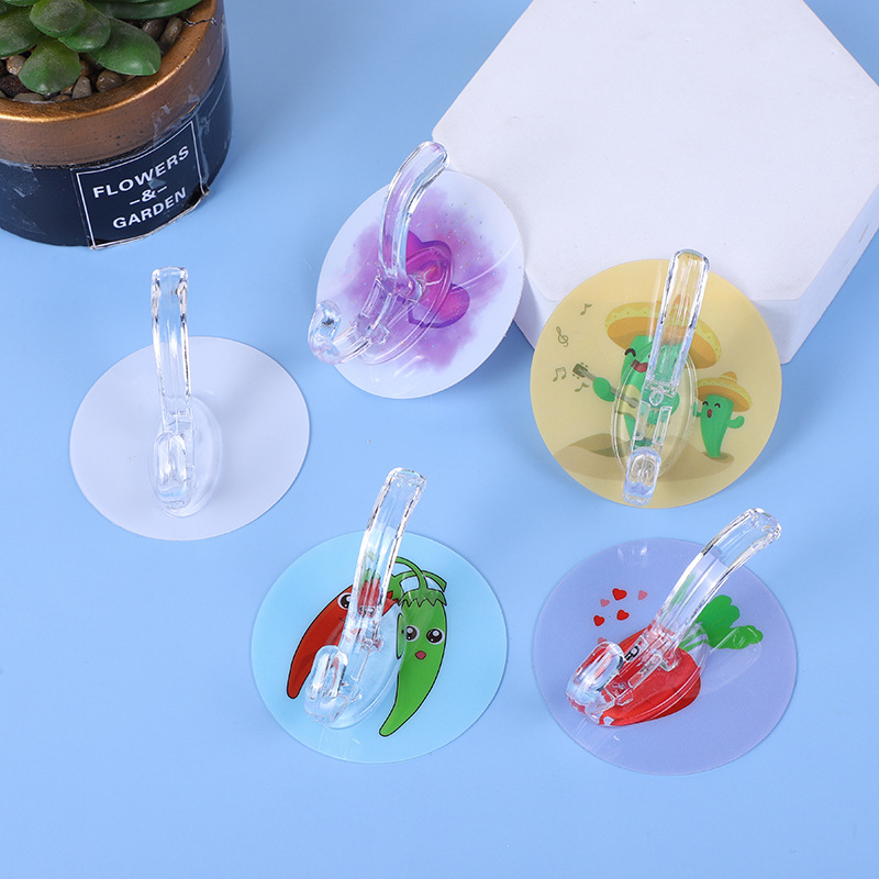 The scratch-free, strong 6.5 cm removable adhesive pattern coat hook is washable and reusable without deformation. The hook is sticky full figure