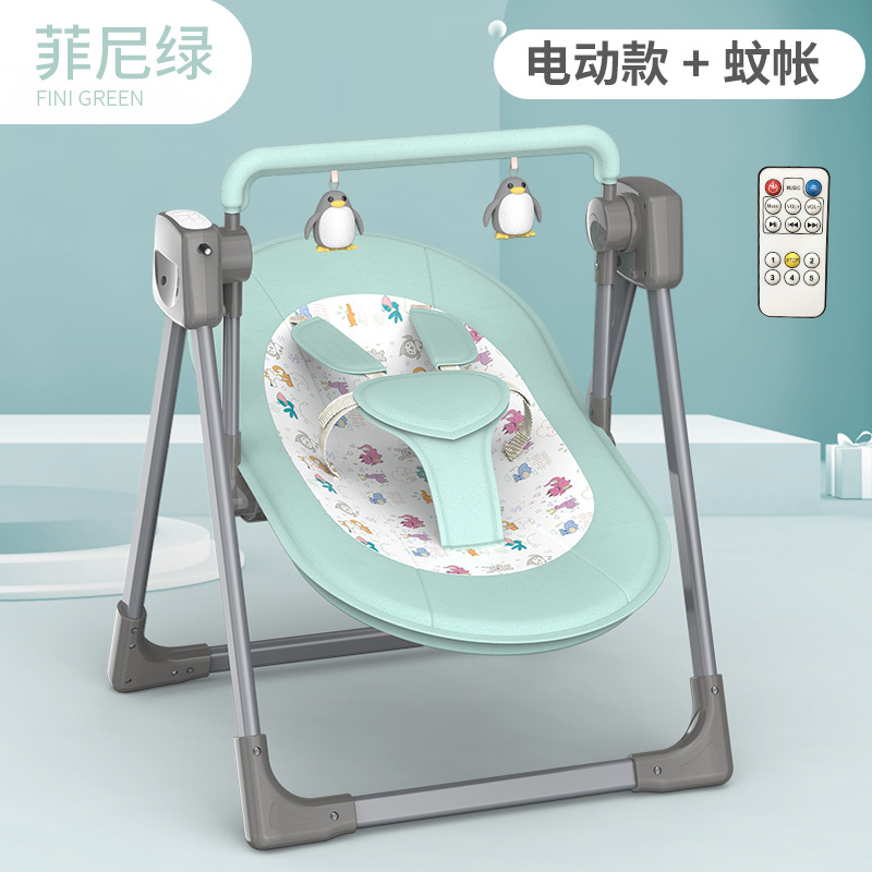 厂家直销 新生儿智能哄睡神器婴儿智能电动摇篮摇床摇椅 跨境详情图8