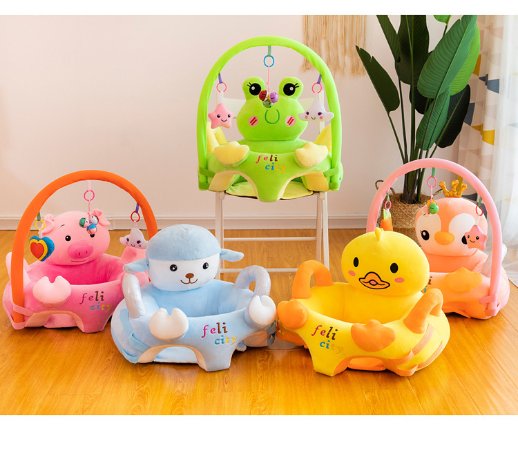 跨境 便携式儿童沙发卡通宝宝学座椅 婴幼儿安全小座椅毛绒玩具工厂直销详情图5