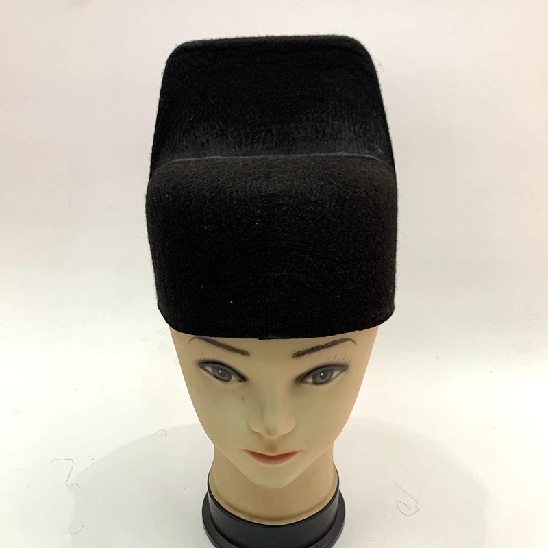 Non-woven fabric top scholar hat shell, groom's wedding high school hat, black, red and yellow three colors custom-made various hat shell and hat blanks details Picture