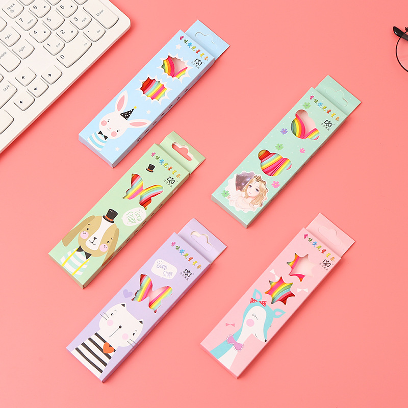 批发儿童DIY200条手工星星折纸 盒装糖果彩色荧光香味星星折纸条细节图