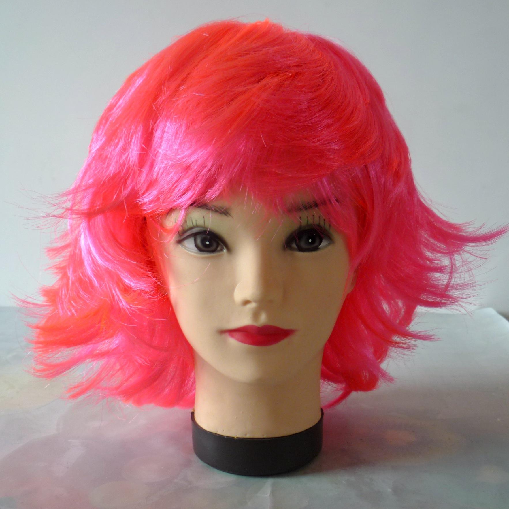 Monocromático flotante corto rizado peluca estrella de la moda anti-balanceo cabello corto personalizado comercio exterior venta exterior peluca manga de cabeza manga de pelo peluca
