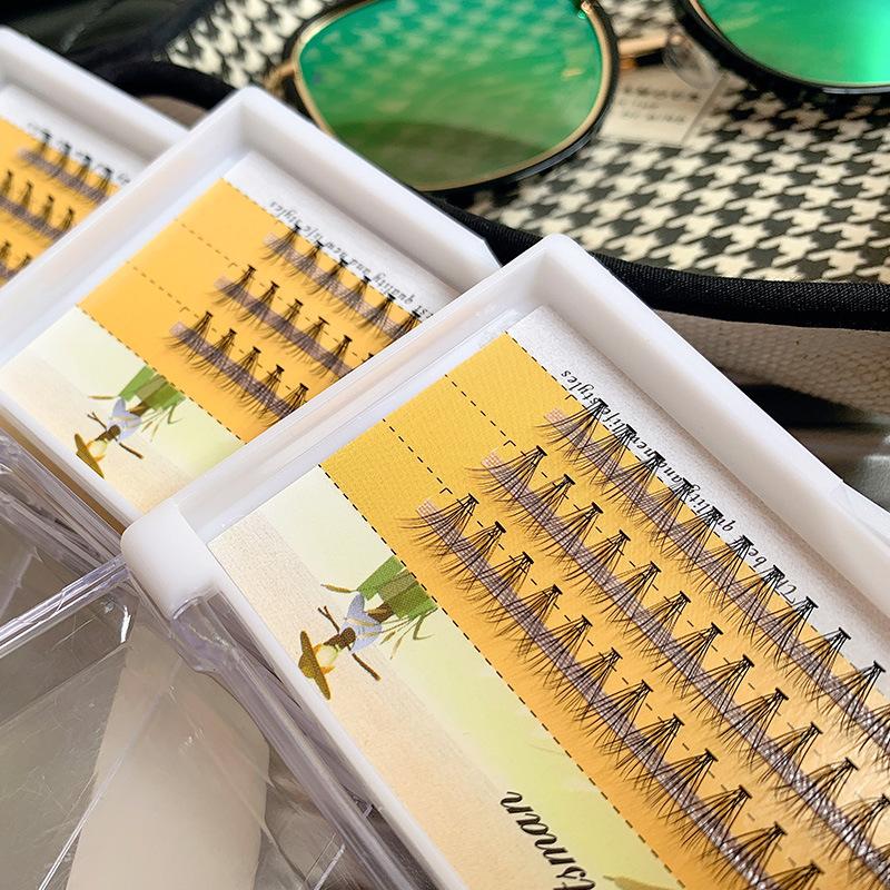 0.05草人20根假睫毛热熔朵毛eyelash单簇种植眼睫毛自然嫁接睫毛细节图