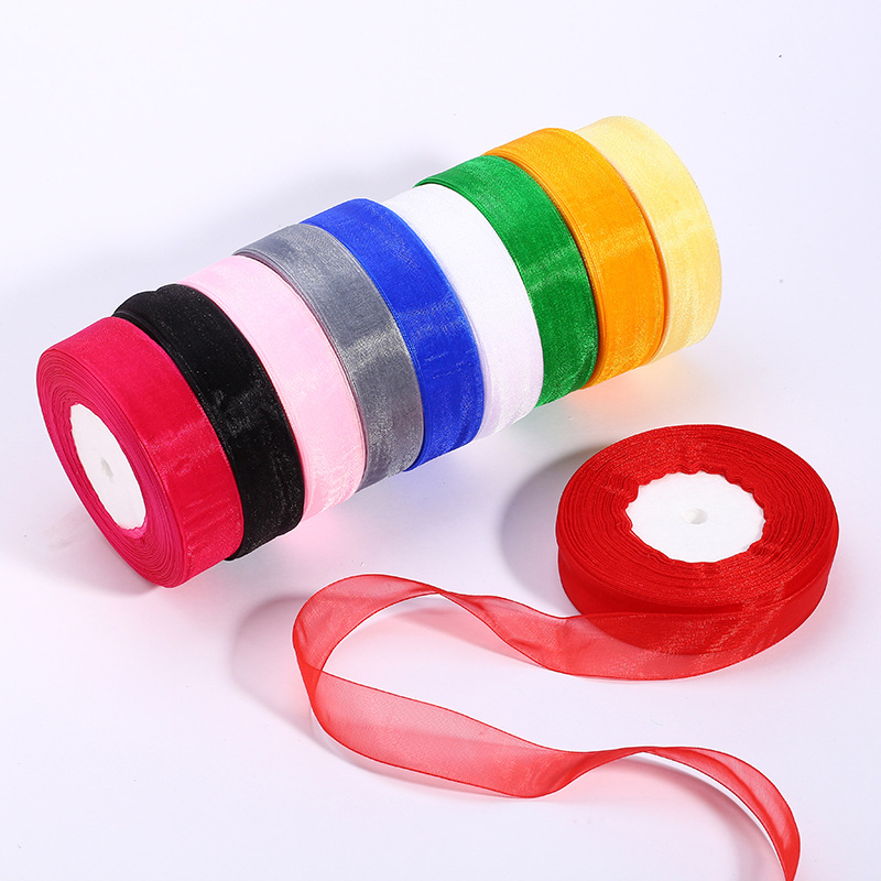 Transparent Ribbon Bow Transparent Ribbon Cake Wrap With Diy Handmade Hair Accessories Snow Veil With Birthday Gift Specification drawing