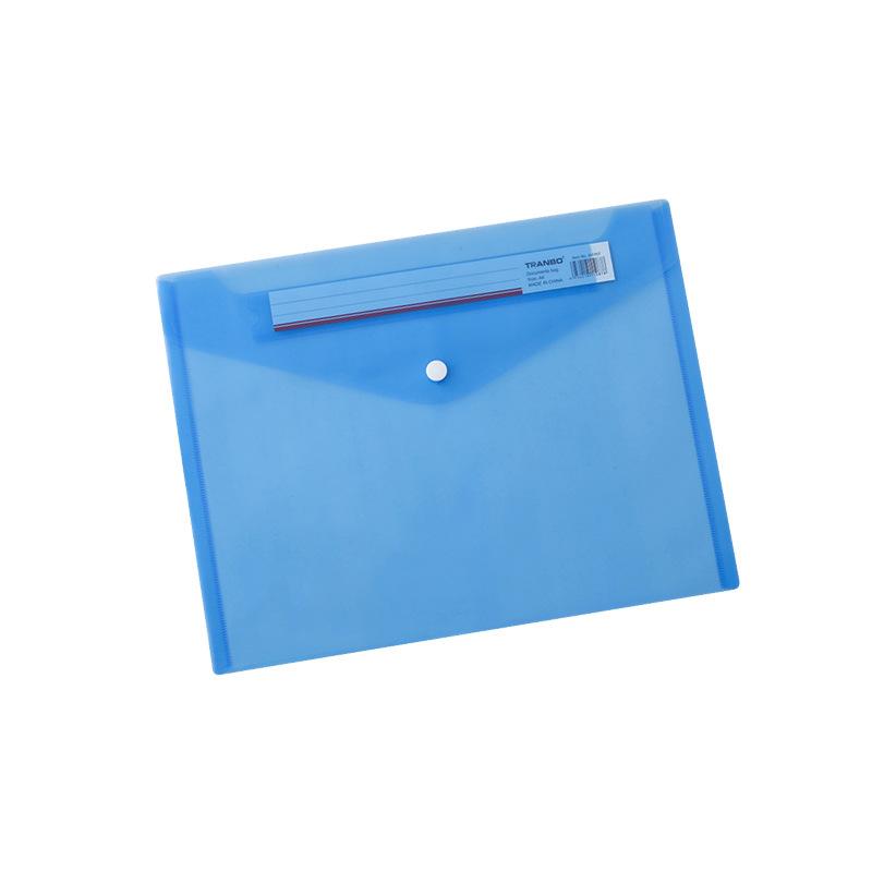 Wholesale a4 snap transparent file bags, custom-printed logo plastic pp file bags, folders, and safety bags Item Picture
