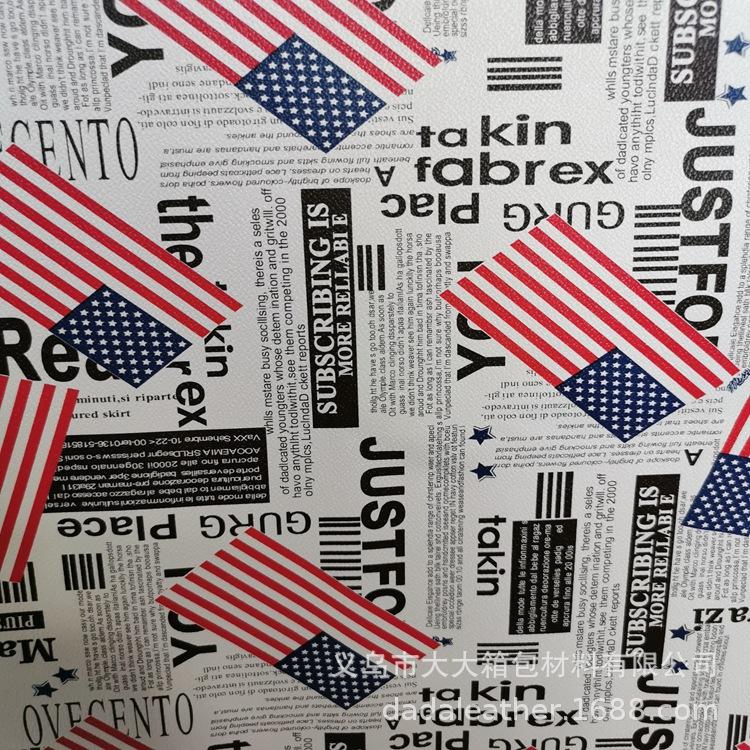 Venta directa de fábrica equipaje, protección contra el viento, funda de gafas material transferencia de PVC cuero impreso bandera impresa Specification image
