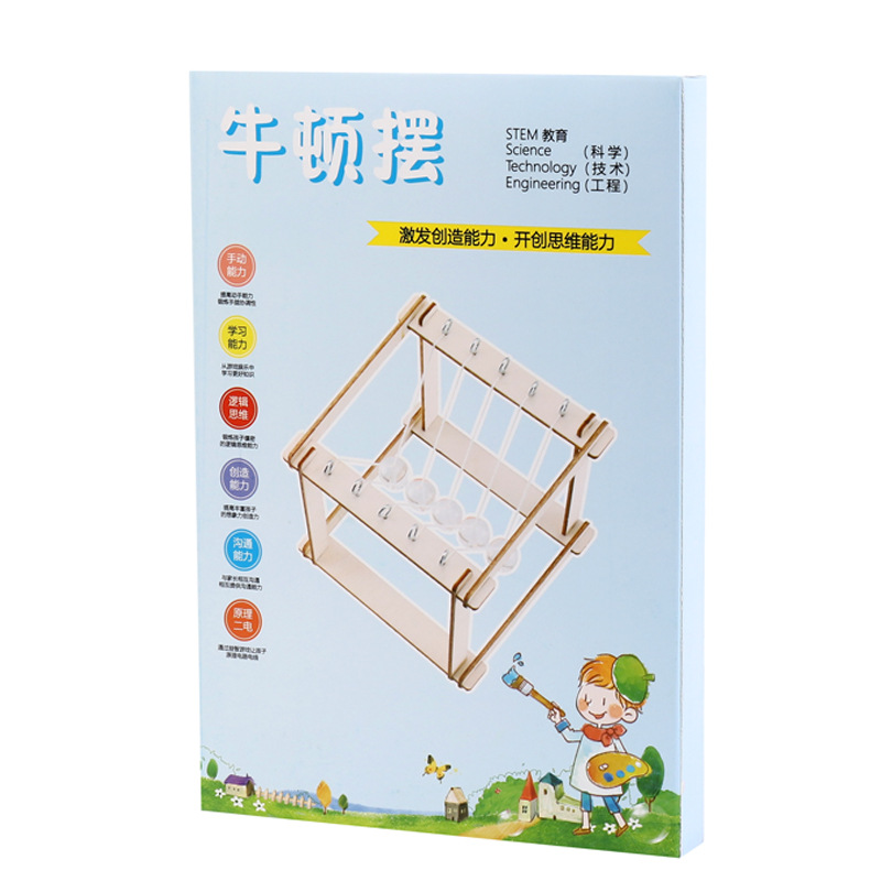 Fun and Educational Technology DIY Experiment Set for Children and Primary School Science play teaching AIDS Material Package Newton pendulum Item Picture