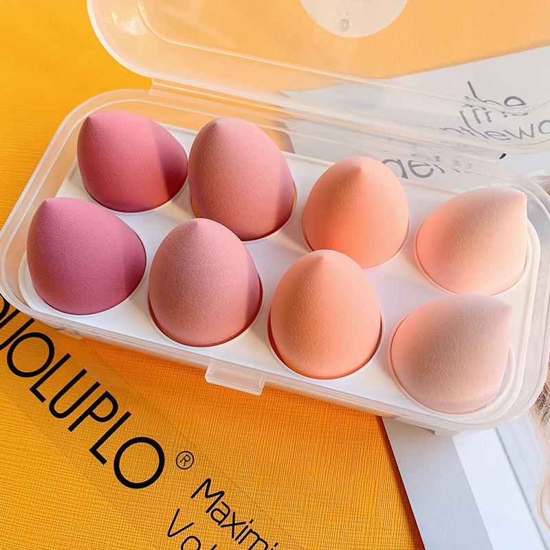 Makeup egg sponge egg powder puff don't eat powder air cushion super soft makeup egg storage box dry and wet makeup tool undefined