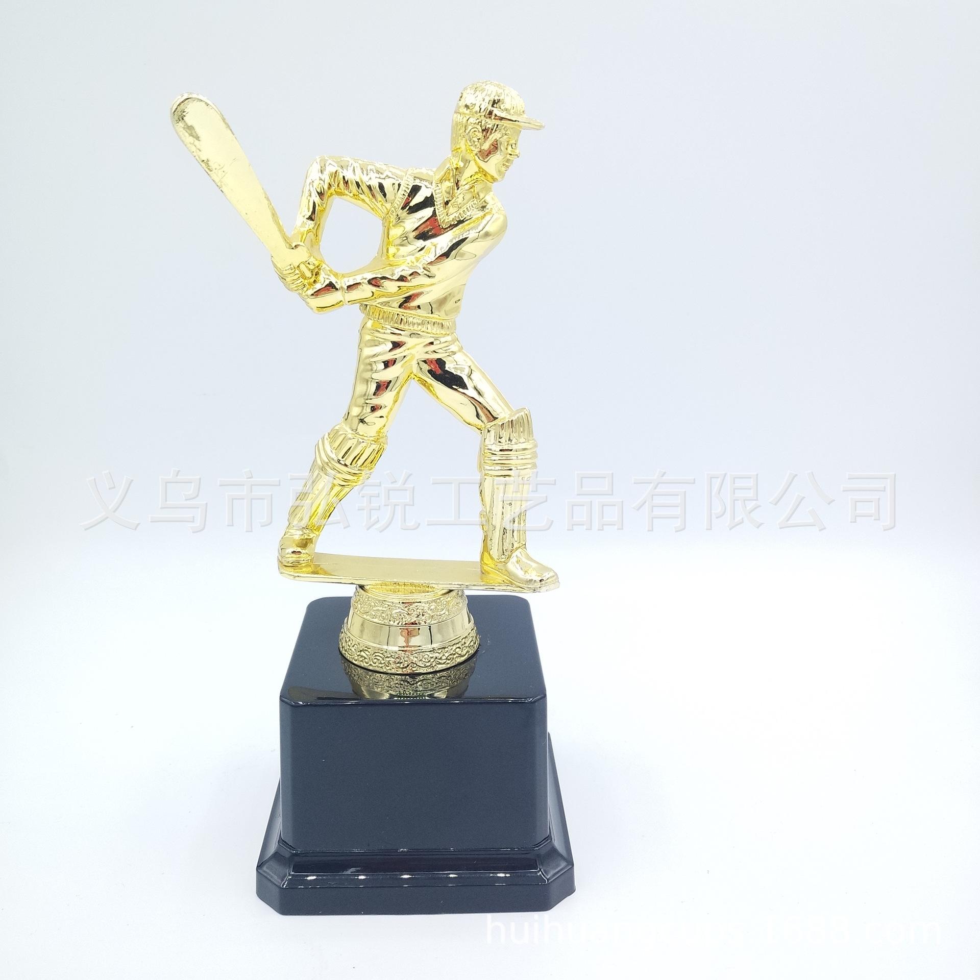 The prizes and rewards for the 2020 baseball organization competition are gold-plated plastic trophies with customizable logos Item Picture