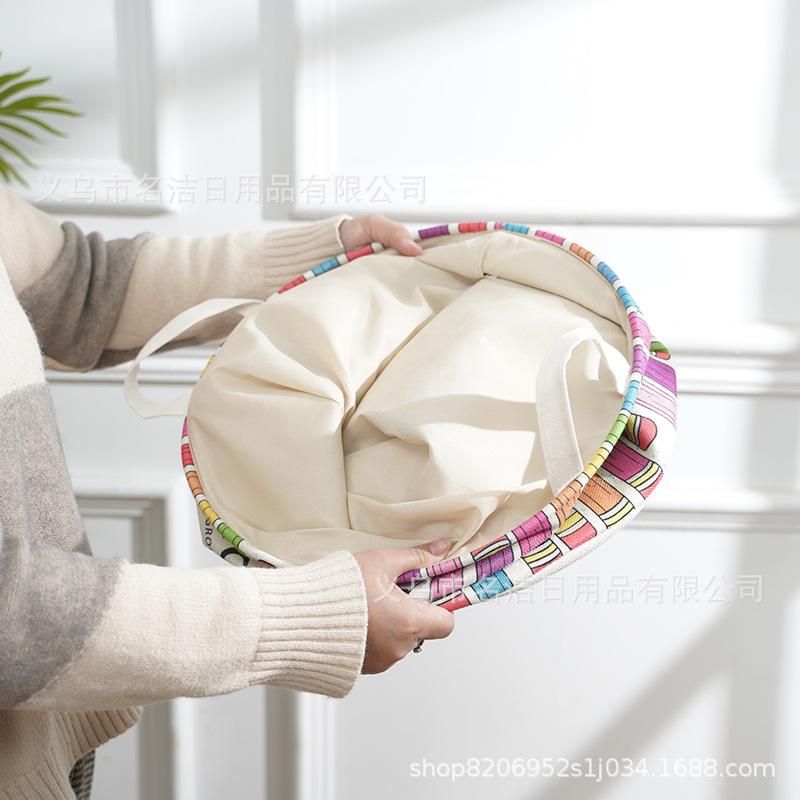 Full-color printed cartoon polyester-cotton thickened laundry bucket, laundry basket, dirty clothes basket, storage basket, sundries basket. Customized according to samples from the manufacturer details Picture