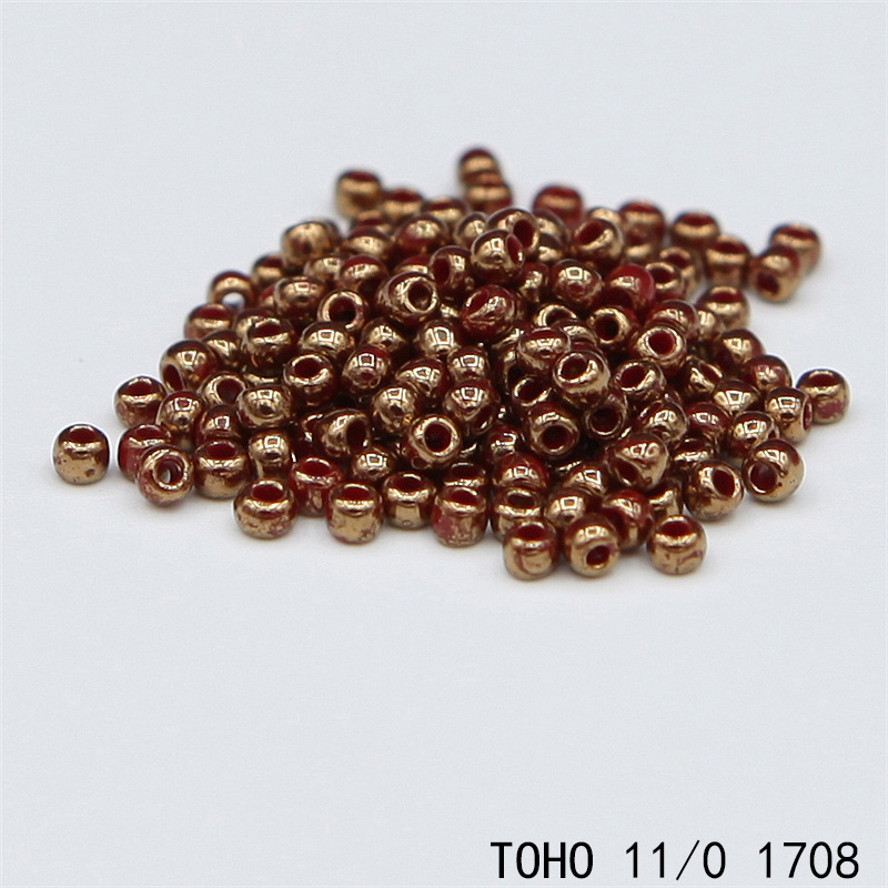 Japan original imported rice beads TOHO TOHO round beads 11/0 Marble series handmade DIY accessories 10g