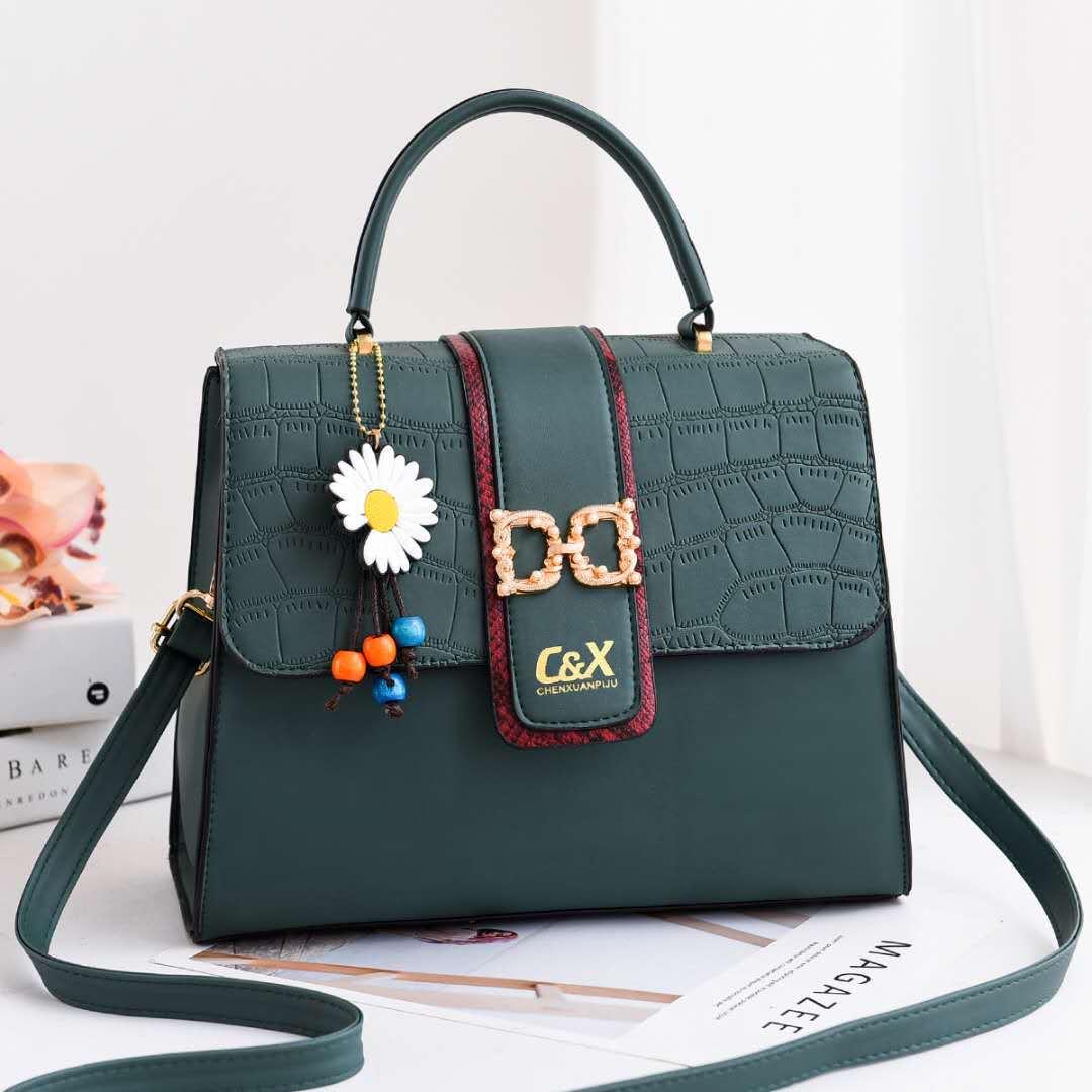 New fashion and trendy women's bags in 2020: crossbody bag, single-shoulder bag, popular casual hand-held PU women's bag, direct supply from the manufacturer details Picture