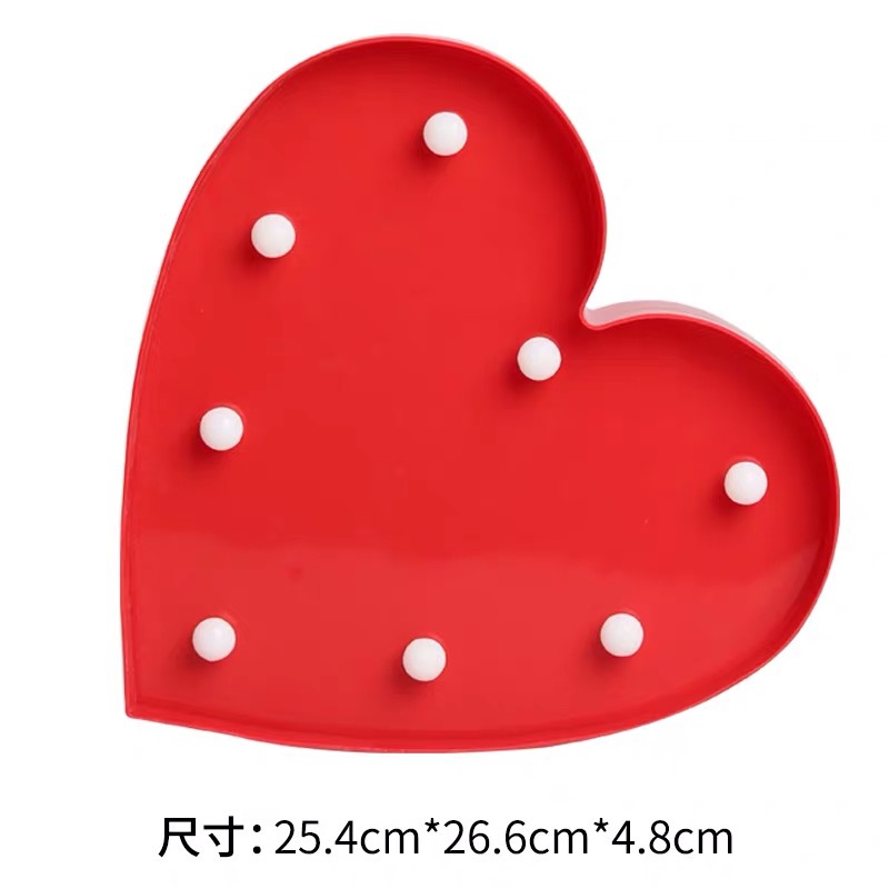 Letter light led photo props, English numbers, birthday night lights, wedding confession, proposal, trunk decoration undefined