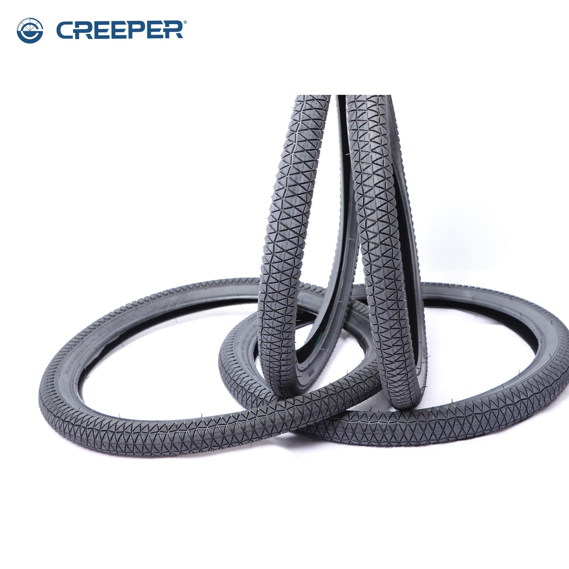 Outer tire: 20×2.125, 700*23C, 53mm. Bicycle and road bicycle outer tire. The tire contains 10% rubber Application Scenario