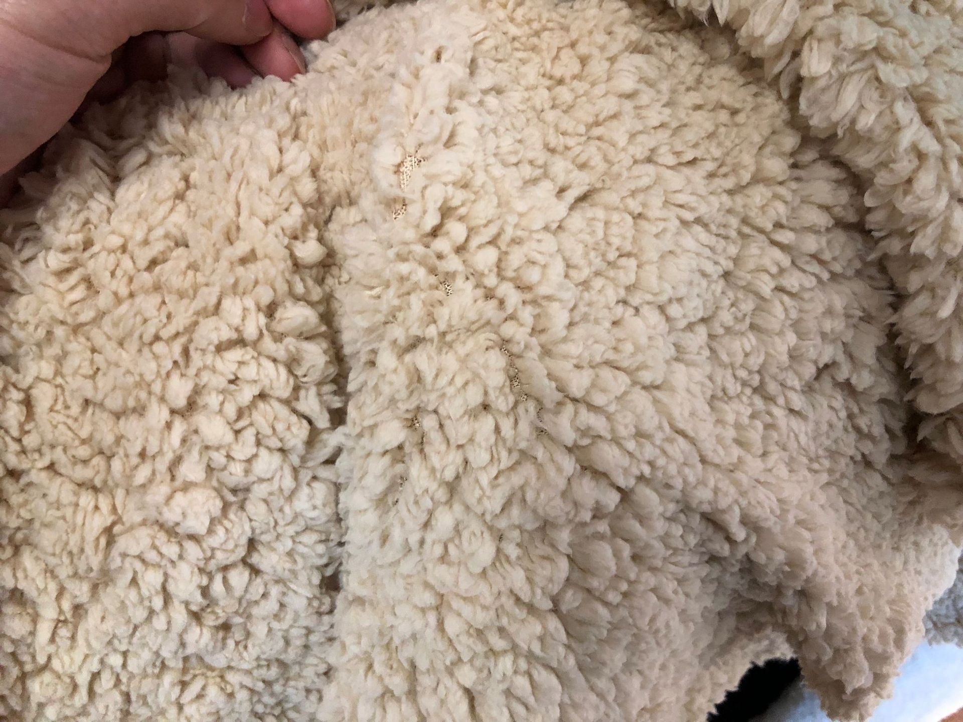 In stock: Cotton fleece one-piece scarf hat, all-polyester fine cotton fleece fabric, autumn and winter fabric, toys, home wear, warm fabric undefined