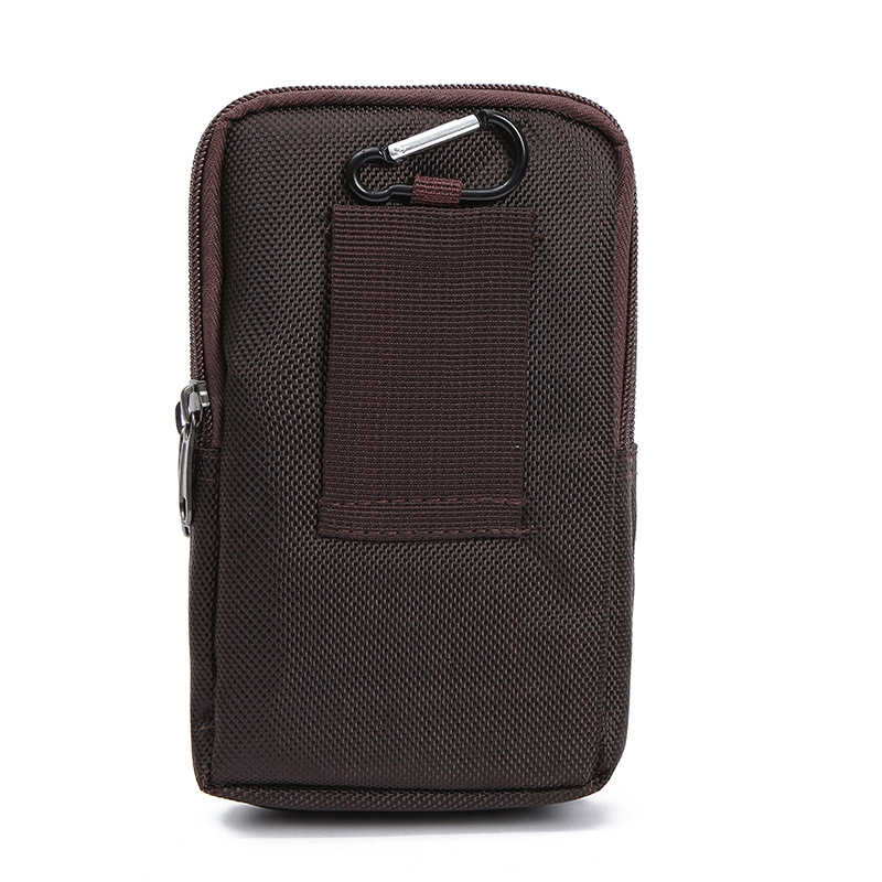 Foreign Trade Hot Mobile Phone Fanny Pack Oxford Cloth Waterproof Leisure Vertical Bag Can Be Inserted Belt Portable Logo Wholesale Application Scenario