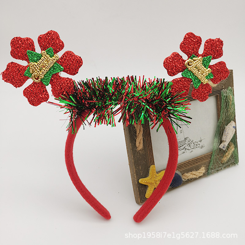 Christmas headbands, Christmas headwear decorations, hair accessories for children, girls, princesses, little girls, Christmas antler headbands for girls undefined