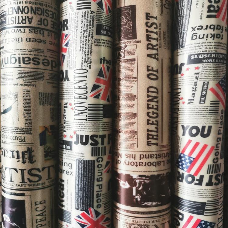 The color tin printing series of printed newspapers are in stock and widely applicable to the outer packaging fabrics of bags, cosmetic bags, handbags, etc
