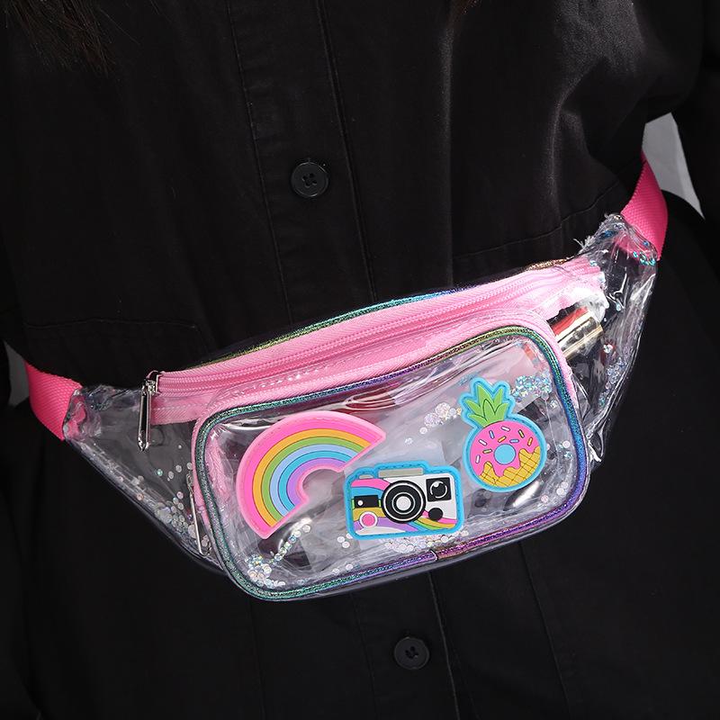Unicornio unicorn color lentejuelas cintura bolsa otoño invierno nuevos dibujos animados un hombro crossbody bolsa chica estudiante bordado Application Scenario