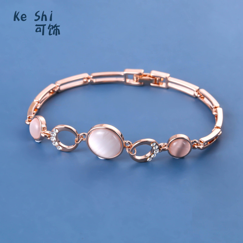 猫眼石手链女ins韩版时尚手镯学生森系个性气质优雅手饰厂家批发