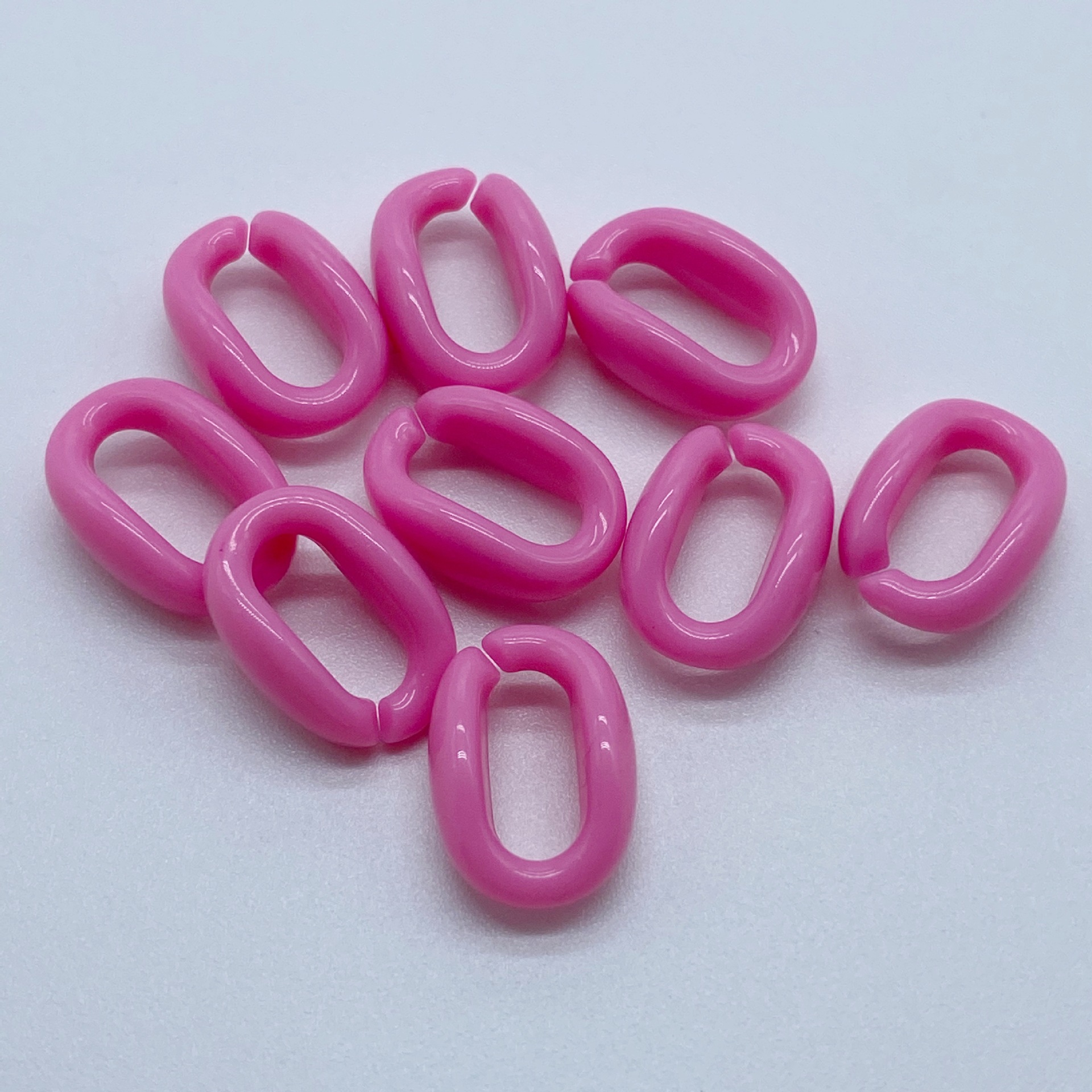 Factory direct sales of acrylic spring-colored chain buckles, versatile for making bag straps, diy for making headwear, hair strings and beads undefined