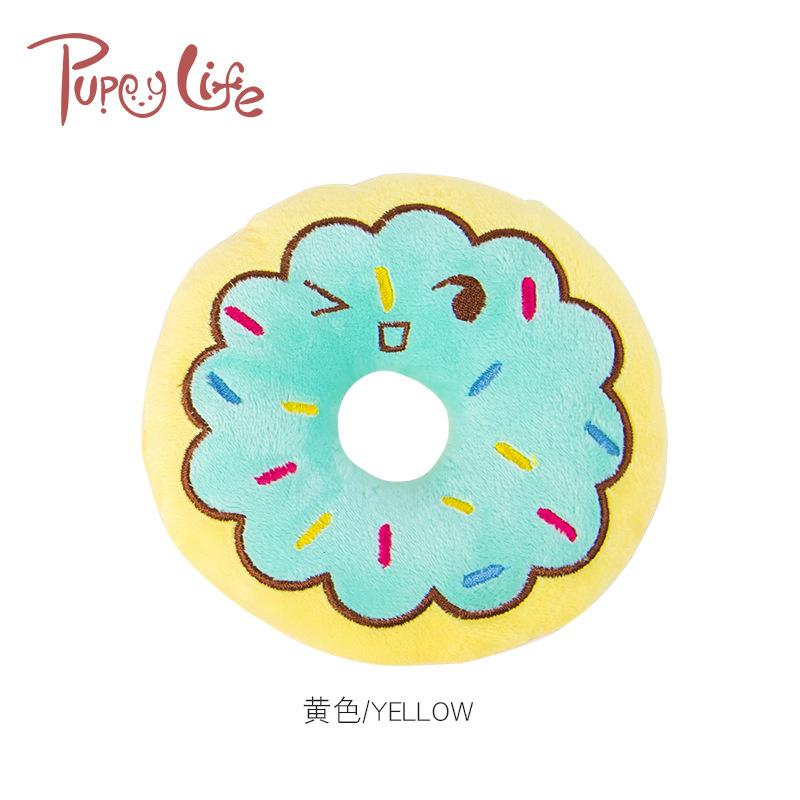 Spot wholesale pet supplies dog bite-resistant donuts interactive toy sound does not tear down the home teasing dog magic undefined