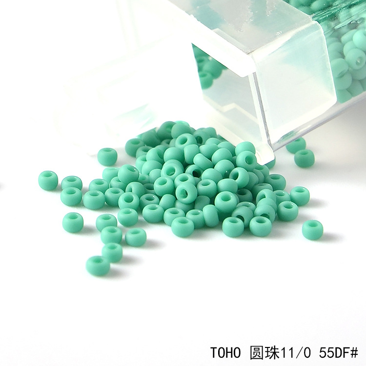 Japan imported glass rice beads TOHO TOHO frosted series round beads handmade DIY colored glass millet beads 2MM
