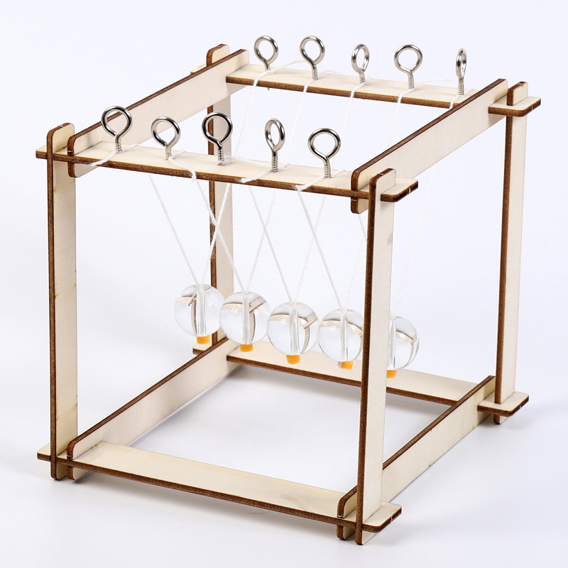 Fun and Educational Technology DIY Experiment Set for Children and Primary School Science play teaching AIDS Material Package Newton pendulum Specification image