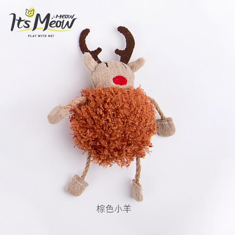 20 New pet cat products include mint plush cat ticker toy Chew chew teeth long rope monster cat toy undefined