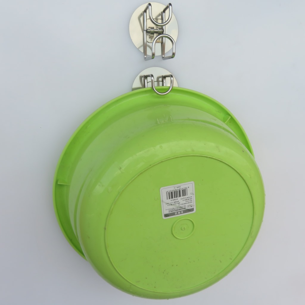 Factory direct sales of stainless steel washbasin hooks, waterproof, moisture-proof, traceless washbasin stand, nano nail-free wall-mounted washbasin stand details Picture