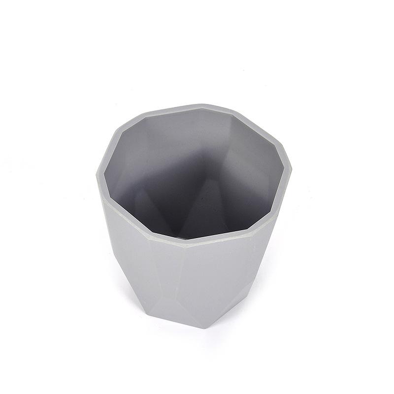 Factory direct sales of macaron-colored rhombic flowerpots, simple Nordic-style plastic imitation porcelain succulent plant flowerpots Specification image
