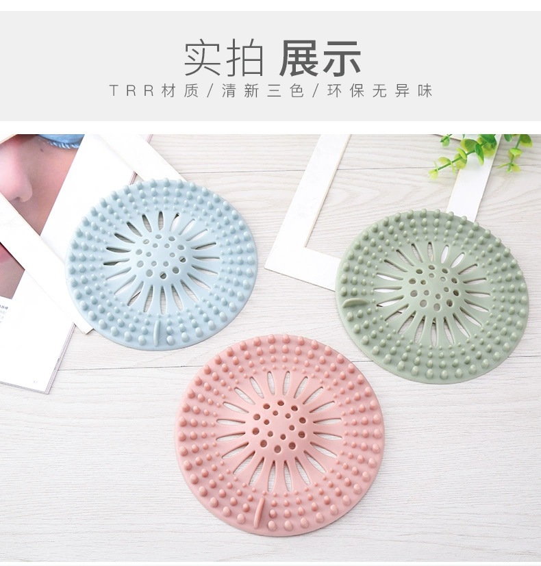 Kitchen silicone floor drain and sink cover with suction cup, bathroom sink and sink leak-proof and water-blocking plug, bathtub plug details Picture