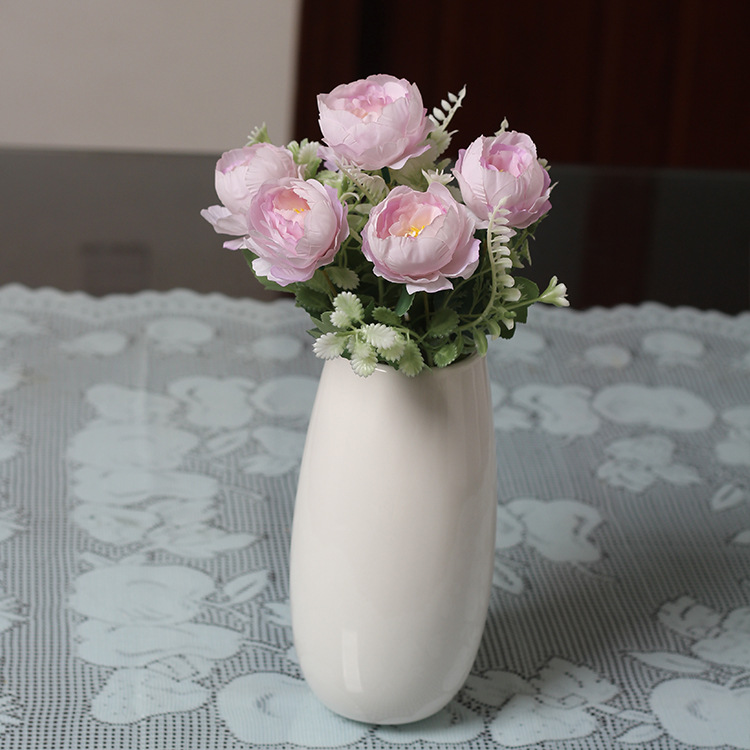 Silk fabric peony artificial flower handles, door knocker decorative flowers, silk flower artificial flowers, wall decorations, hanging decorations, Amazon supply undefined