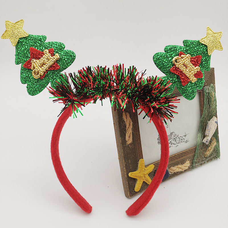 Christmas headbands, Christmas headwear decorations, hair accessories for children, girls, princesses, little girls, Christmas antler headbands for girls Specification image