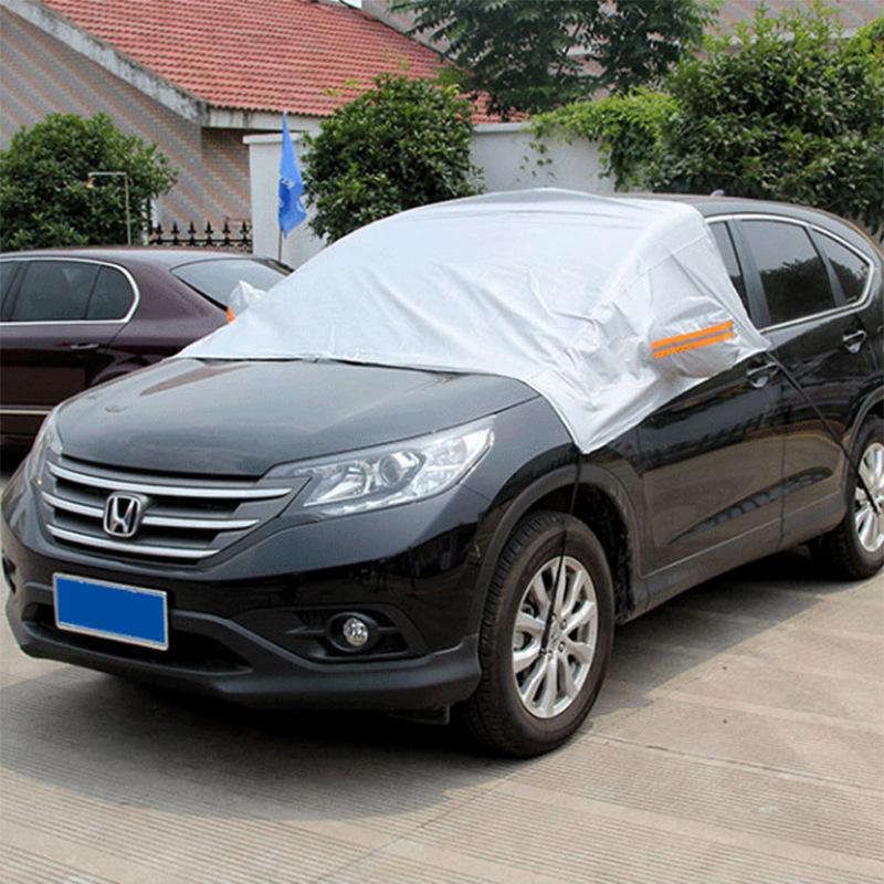 Wholesale of car front windshield sunshades, snow covers, anti-frost and snow covers, sunshades, thickened snow shields in winter Specification image