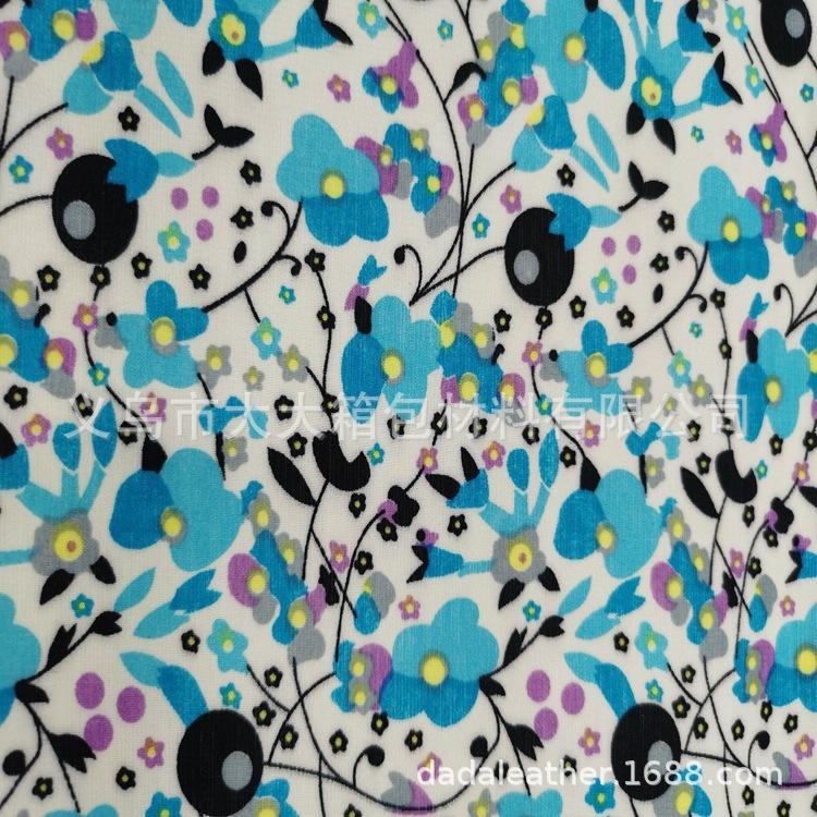 Korean velvet printing [Monthly sales of 500 pieces] Outer packaging fabrics for bags, cosmetic bags, suitcases, handbags, etc Application Scenario