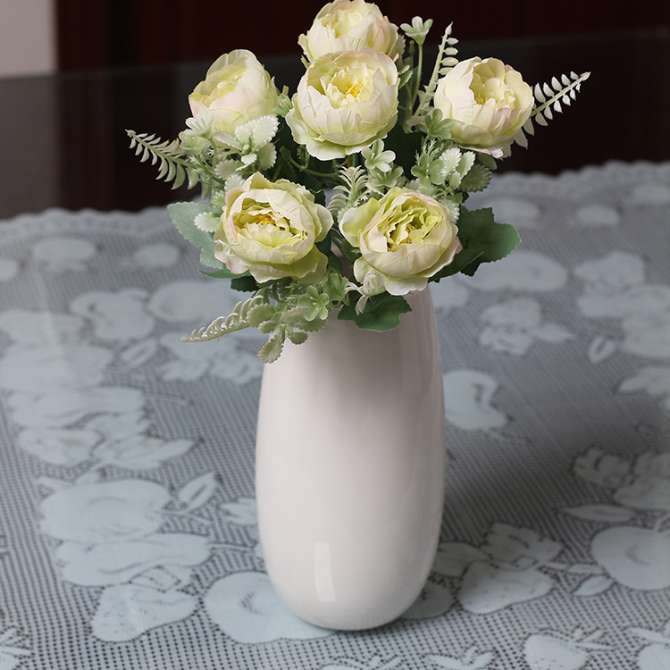Silk fabric peony artificial flower handles, door knocker decorative flowers, silk flower artificial flowers, wall decorations, hanging decorations, Amazon supply undefined