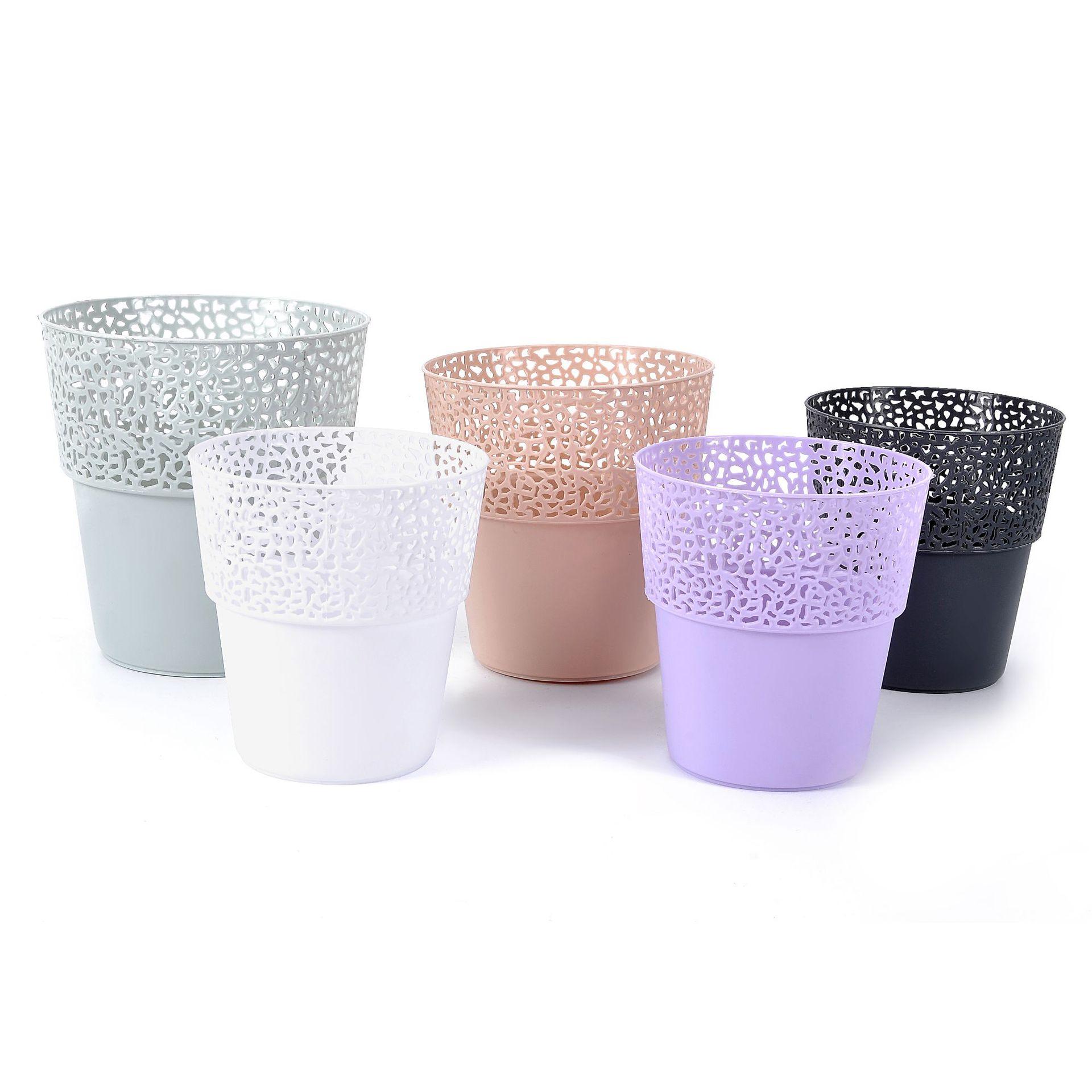 Clearance sale burst 3091 series flower hole hollow paper basket lace crown flower pot plastic flower pot