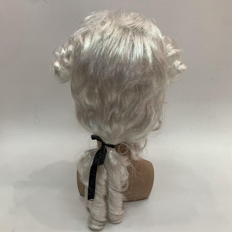 Lawyer wigs, European and American export trade, judge lawyer wigs, head covers, cosplay wigs, wigs, head covers Application Scenario